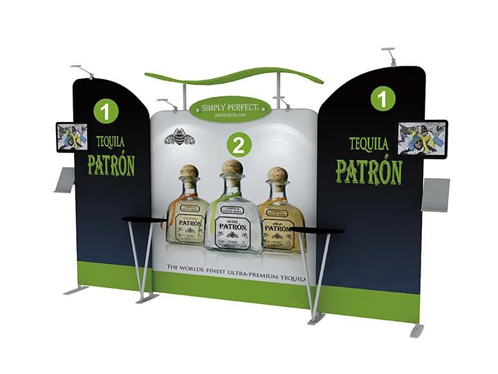 Customized Tension Fabric Banner Stand 3D-500A