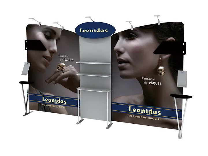 Customized Tension Fabric Banner Stand 3D-600C