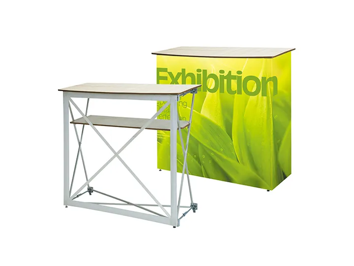 Fabric pop up counter display stand