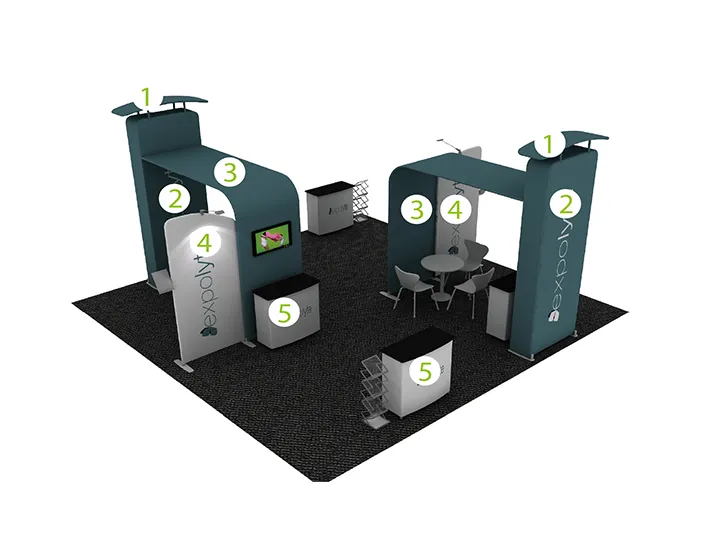 6X6 Booth Solution MAS-6X6-001
