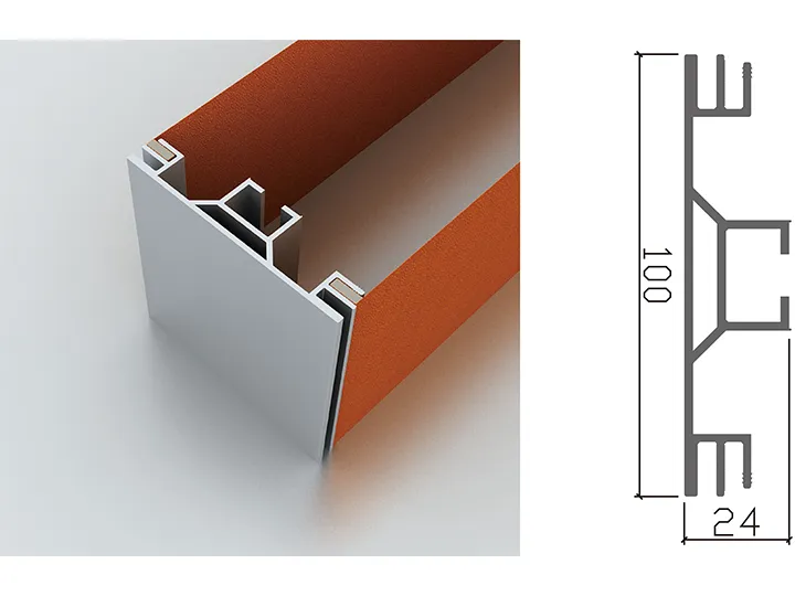 Double Side SEG Profile for Lightbox BEM.100-007