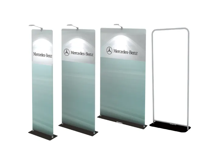 Steel Plate Tension Fabric Banner Stand 3D-85A