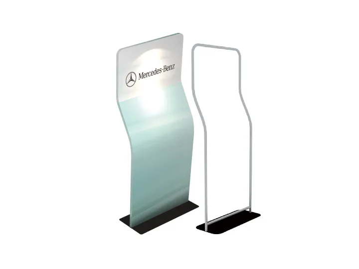 Steel Plate Tension Fabric Banner Stand 3D-85C
