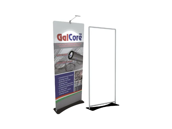 Steel Plate Tension Fabric Banner Stand 3D-85D