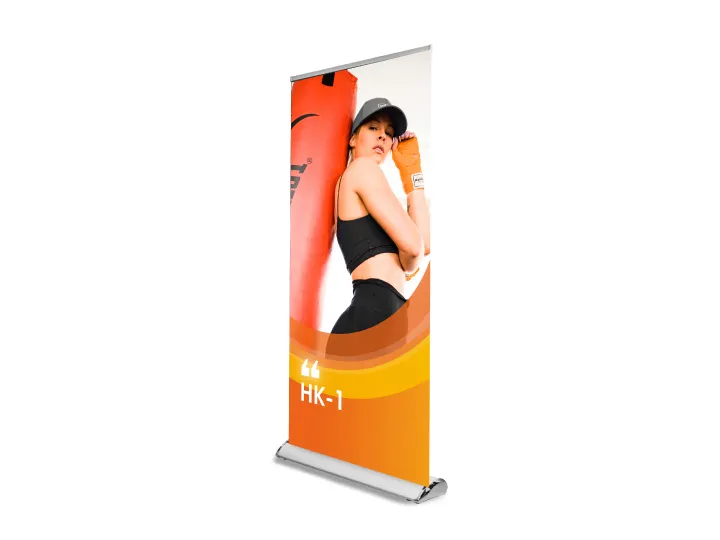 Single Sided Tape Leader Paper roll up banner stand